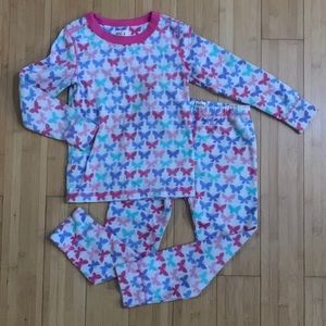 Butterfly fleece pajama set
